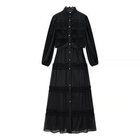 Cara | tiered maxi dress