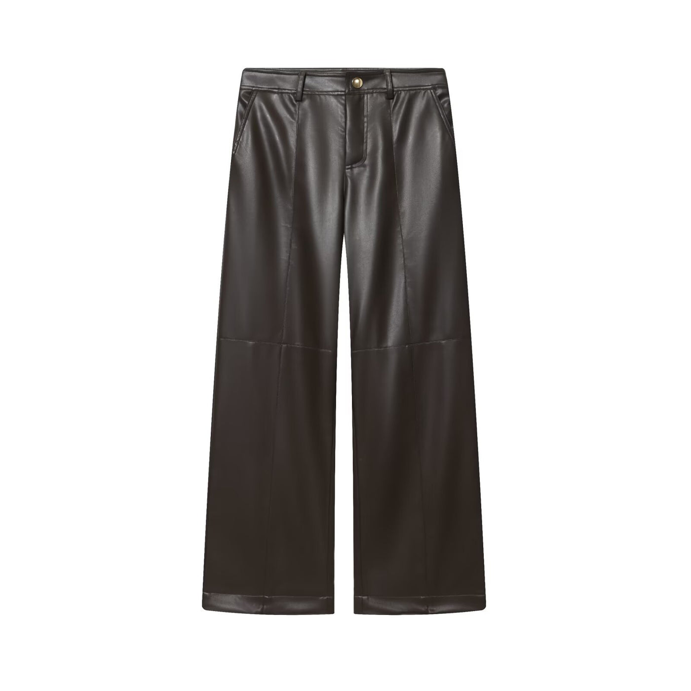 Una | leather wide leg pants