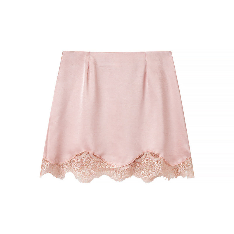 Una | lace mini skirt