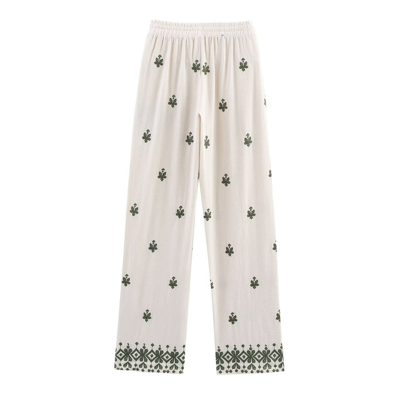 Hazel | linen wide leg pants