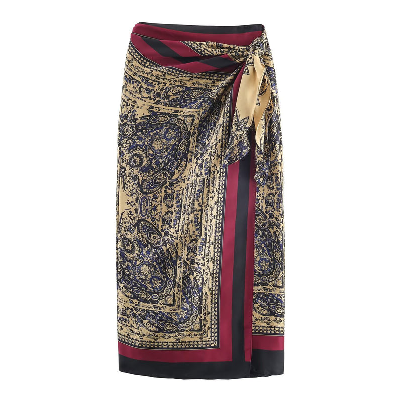 Poppy | wrap maxi skirt