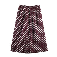 Verity | polka dot midi skirt