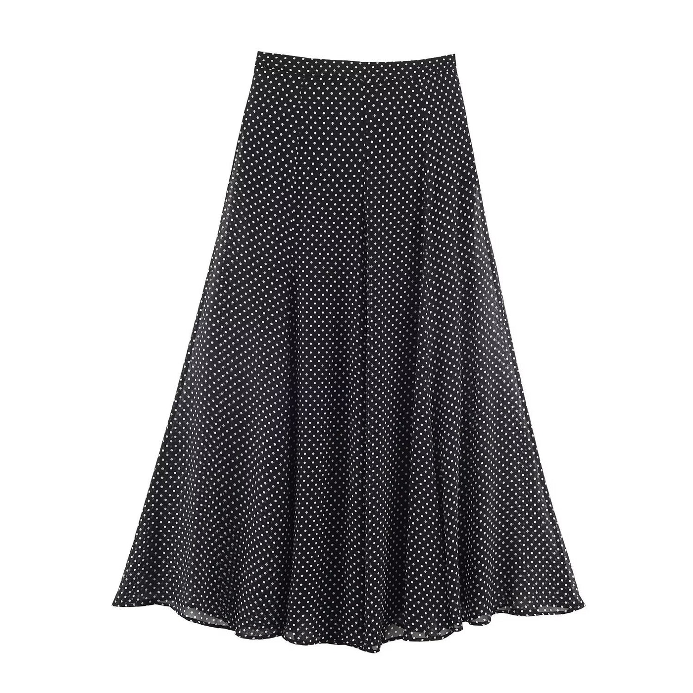 Aria | polka dot maxi skirt