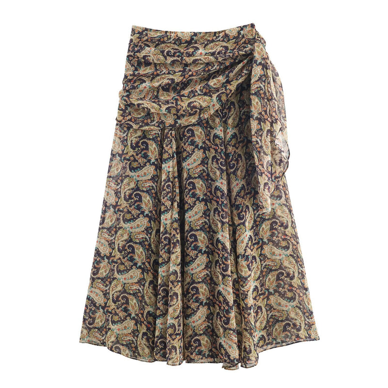 Olivia | wrap midi skirt