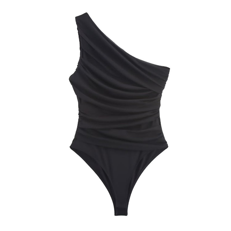 Lara | one shoulder ruched top