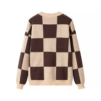 Ailsa | check knit top