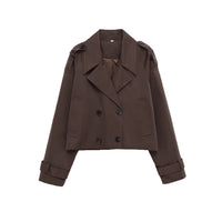 Adeline | cropped trench coat