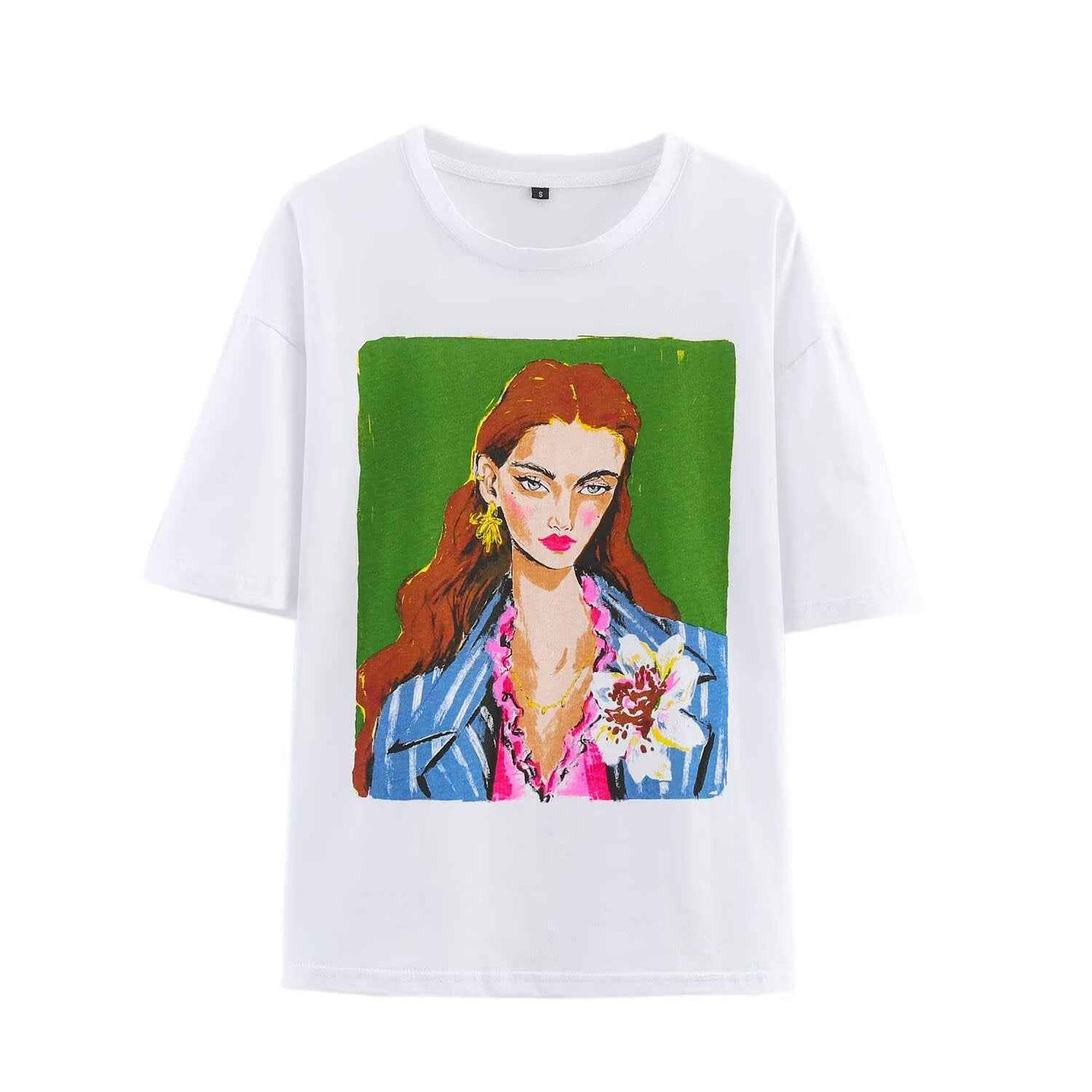 Zara | Oversized Graphic Tee White