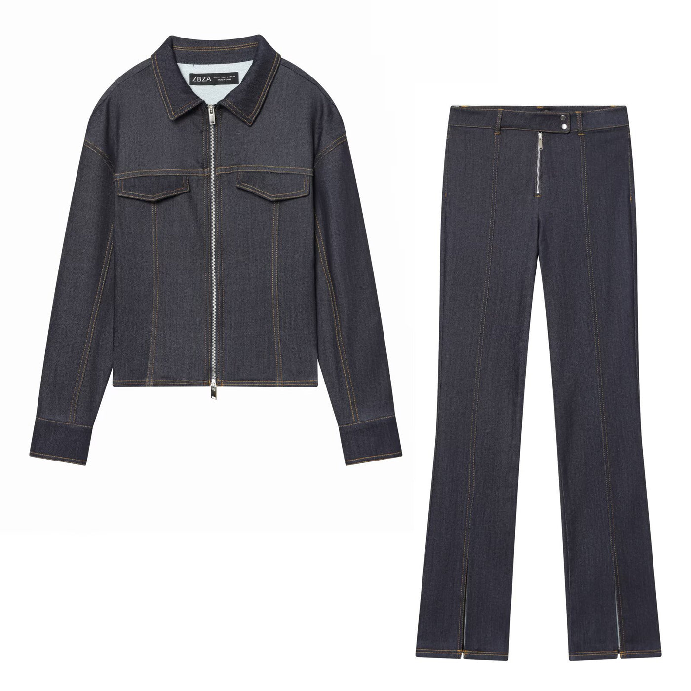 Violet | denim matching set