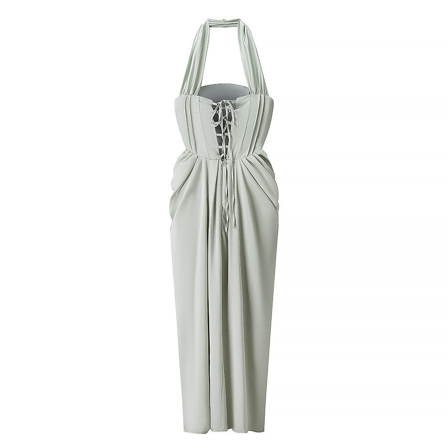 Jemima | halter neck maxi dress