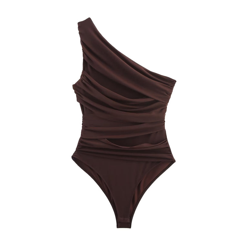 Lara | one shoulder ruched top