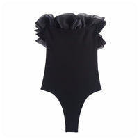 Delilah | strapless ruffle top