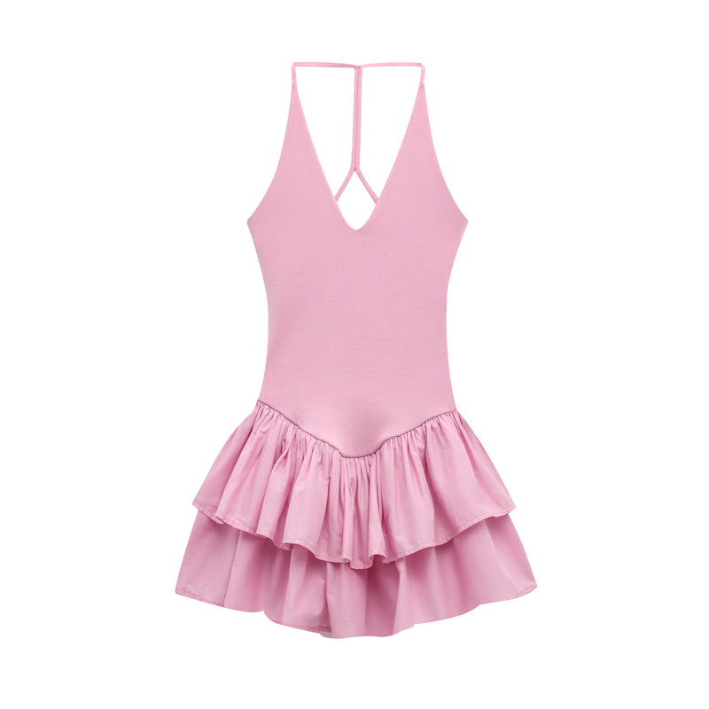 Nicole | halter neck mini dress