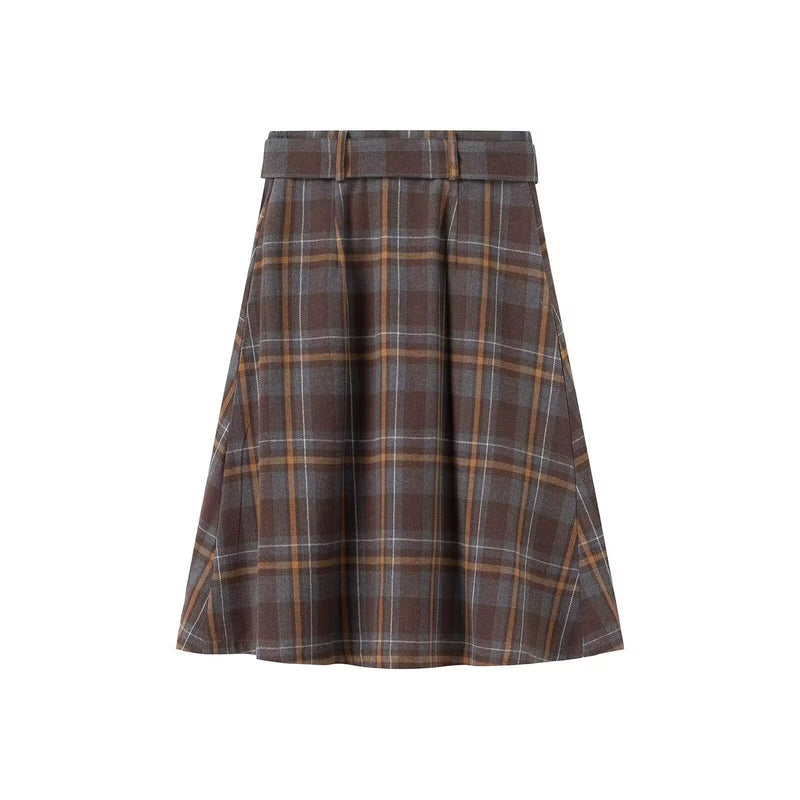 Iris | pleated midi skirt