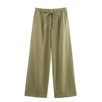 Francesca | linen wide leg pants