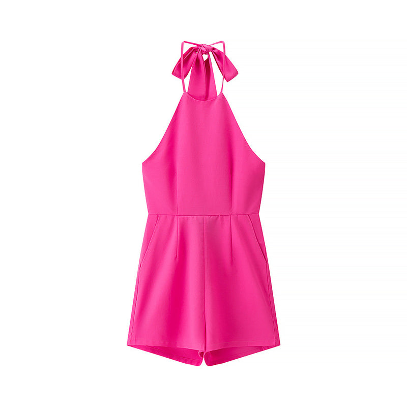 Rose | halter neck romper