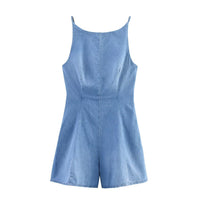 Allegra | denim romper