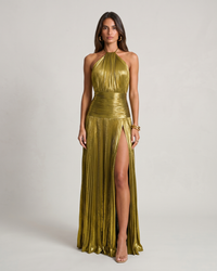 Rossa | Green Off-Shoulder Maxi Dress