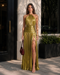 Rossa | Green Off-Shoulder Maxi Dress