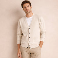 Martin | 100% Cashmere Button-Up Cardigan for Men