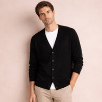 Martin | 100% Cashmere Button-Up Cardigan for Men