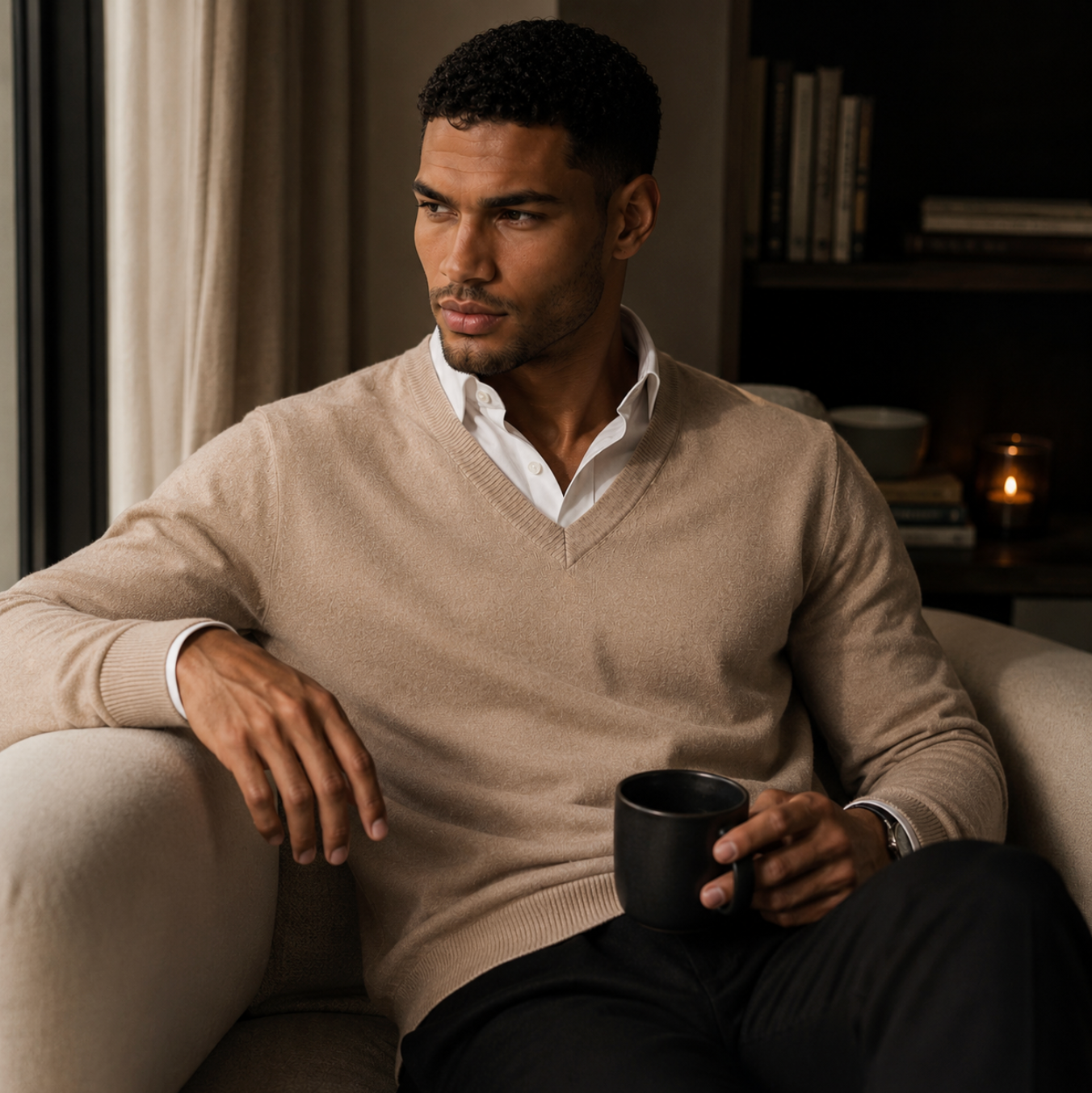 Toby | Cashmere V-Neck Knit Jumper