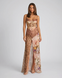 Sofia | Leopard Print Sleeveless Maxi Dress
