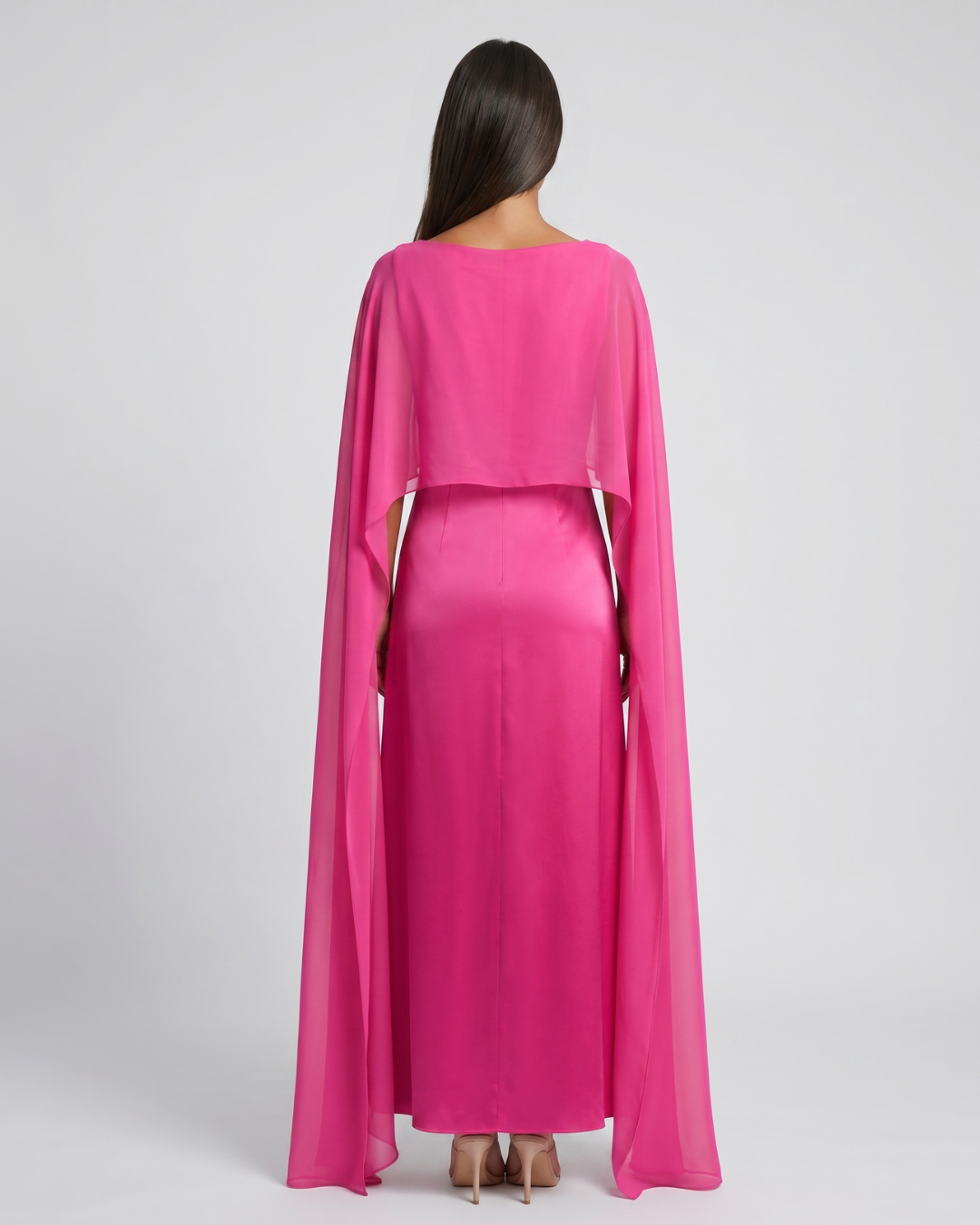 Tayma | Draped Sleeve Maxi Abaya