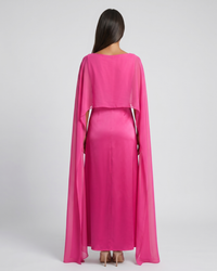 Tayma | Draped Sleeve Maxi Abaya