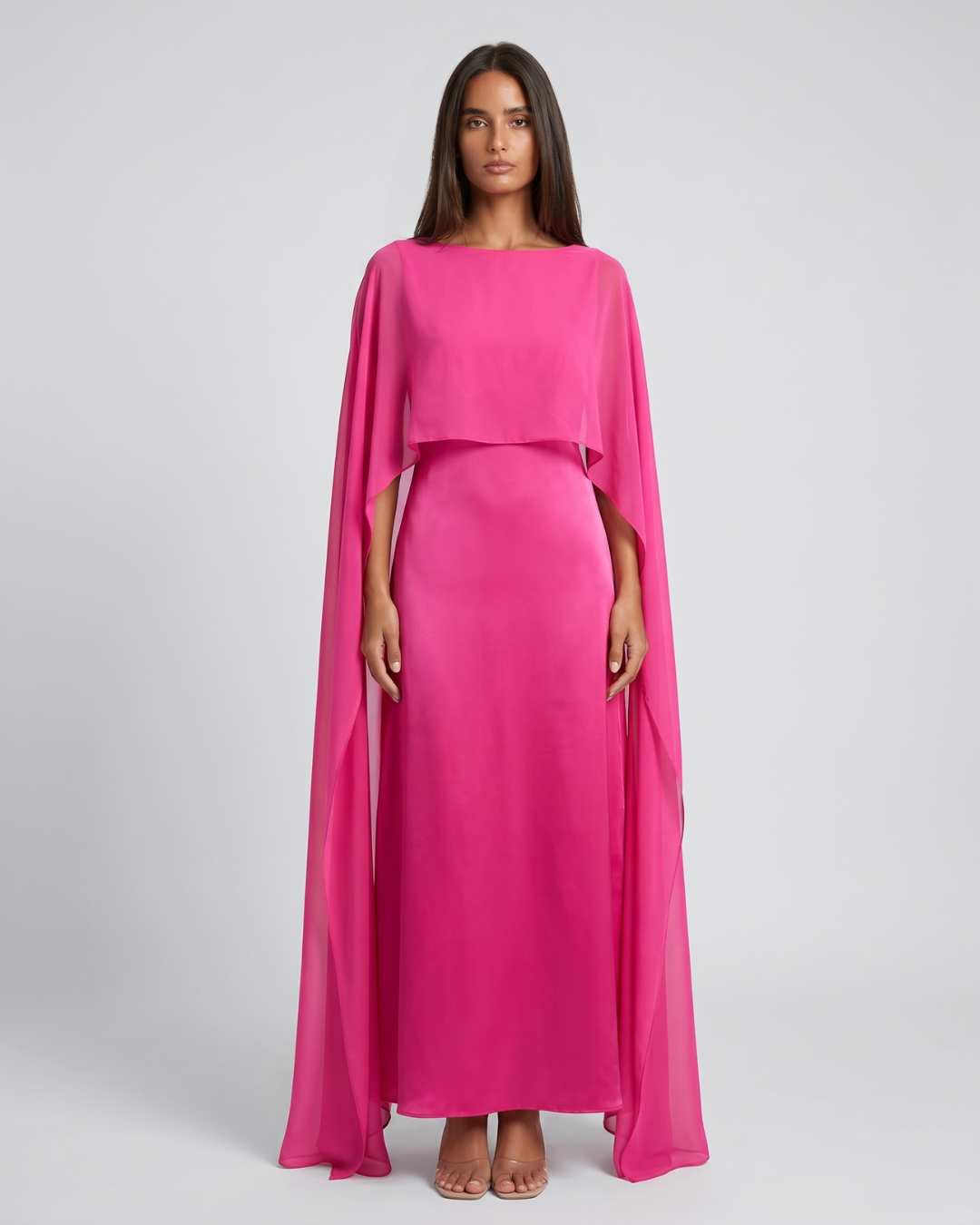 Tayma | Draped Sleeve Maxi Abaya