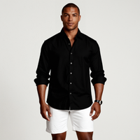 Dennis | Vintage Long Sleeve Linen Shirt