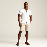Troy | Knitted Button-Down Short Sleeve Summer Shirt