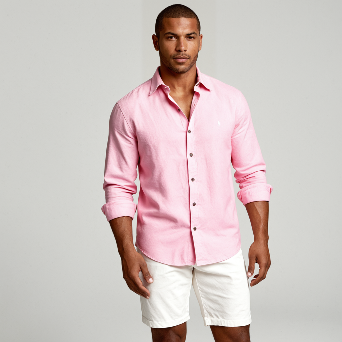 Dennis | Vintage Long Sleeve Linen Shirt