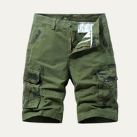 Isaac | 100% Cotton Camouflage Cargo Shorts