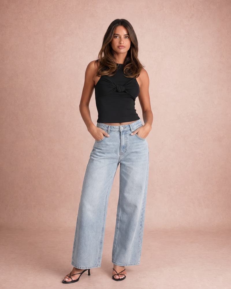 Zara | High-Waisted Wide Leg Jeans