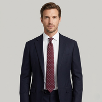 Alfie silk tie Burgundy