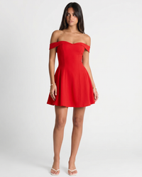 Zariyah | Off-Shoulder Sculpted Mini Dress