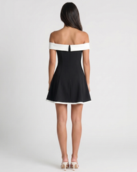 Zariyah | Off-Shoulder Sculpted Mini Dress