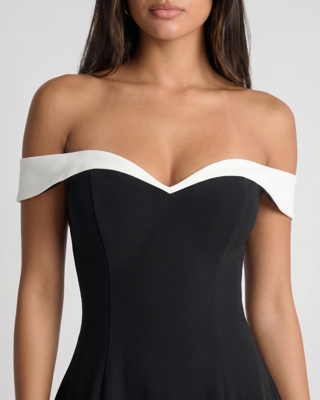 Zariyah | Off-Shoulder Sculpted Mini Dress