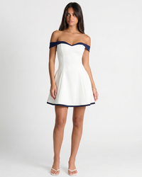 Zariyah | Off-Shoulder Sculpted Mini Dress