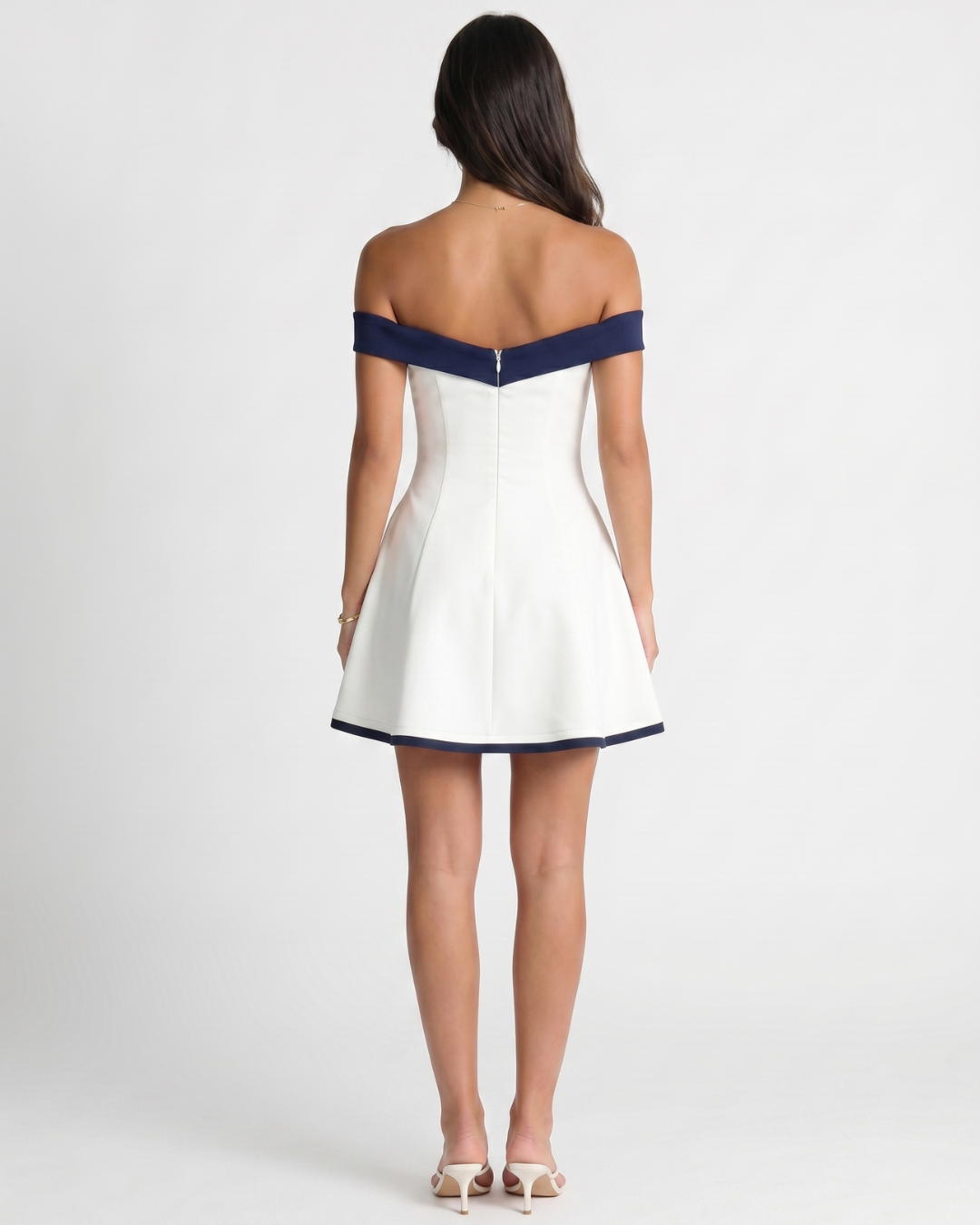 Zariyah | Off-Shoulder Sculpted Mini Dress