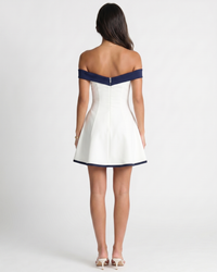 Zariyah | Off-Shoulder Sculpted Mini Dress