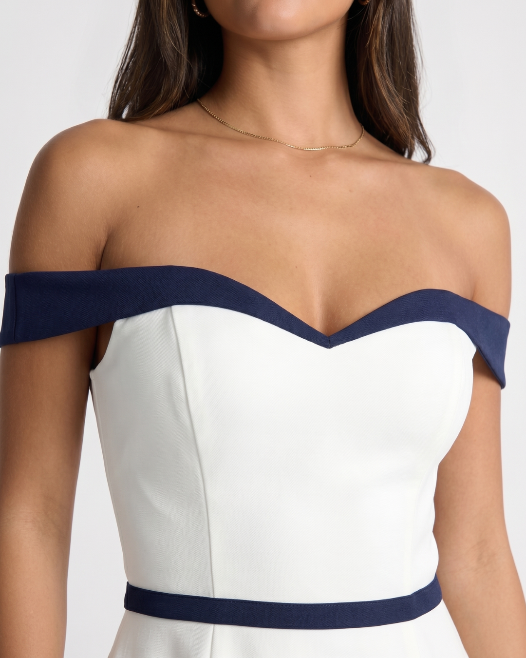 Zariyah | Off-Shoulder Sculpted Mini Dress