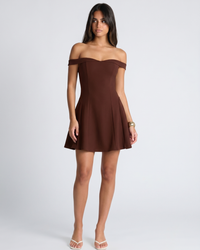 Zariyah | Off-Shoulder Sculpted Mini Dress