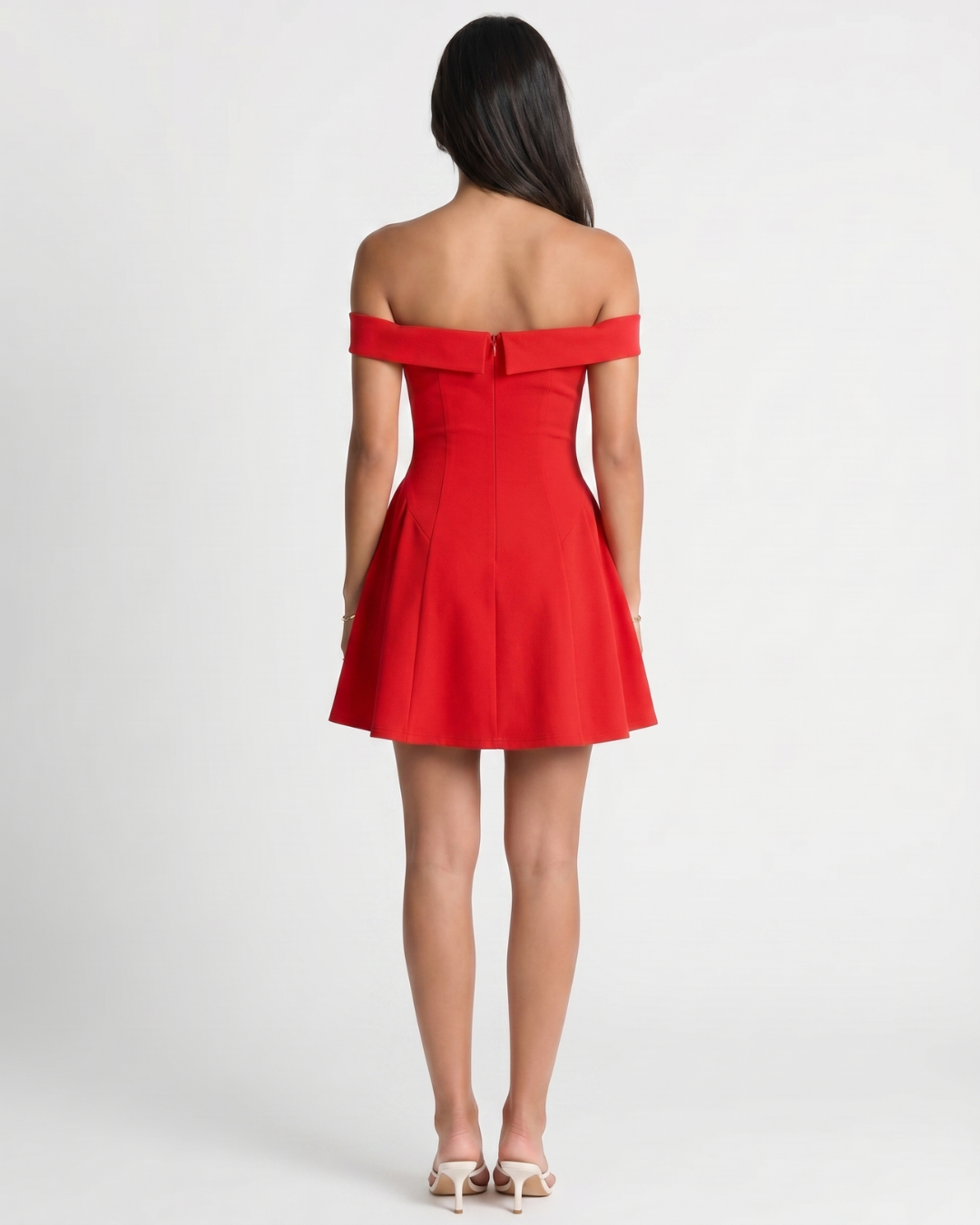 Zariyah | Off-Shoulder Sculpted Mini Dress