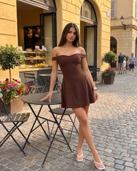 Zariyah | Off-Shoulder Sculpted Mini Dress