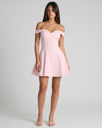 Zariyah | Off-Shoulder Sculpted Mini Dress
