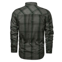 Compton flannel shirt chest pocket detail