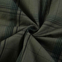 Compton flannel shirt button front detail