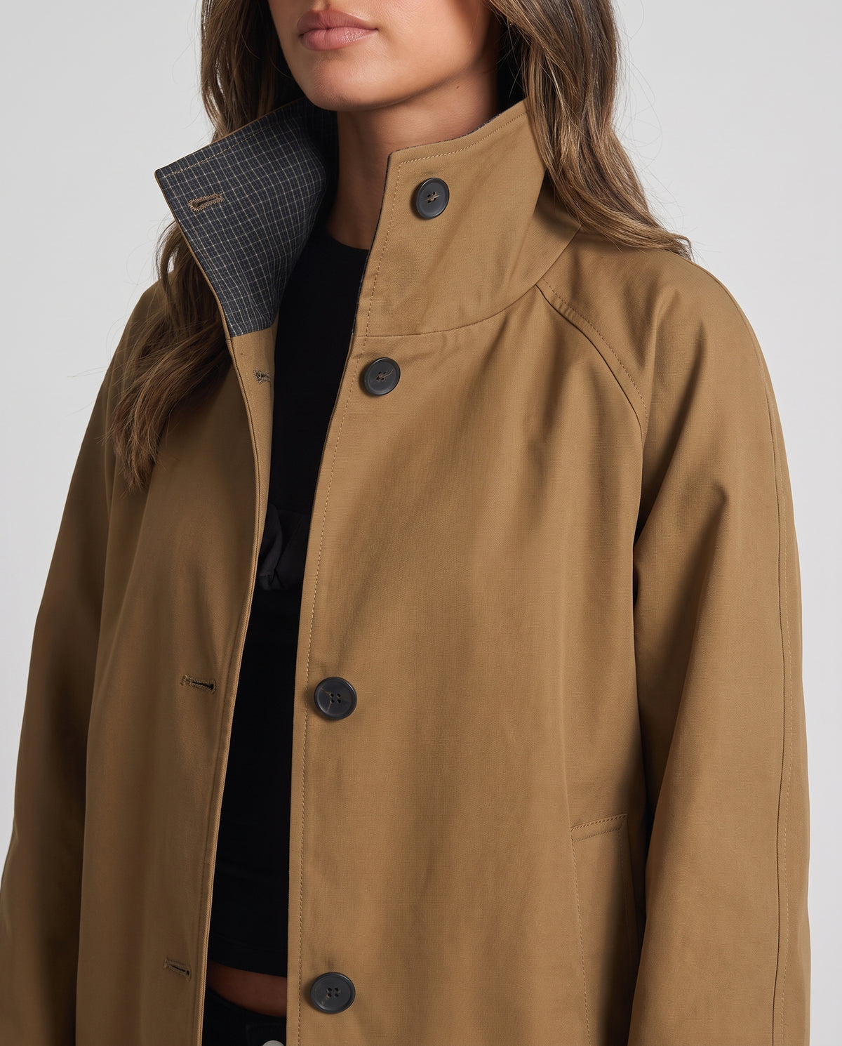 Abigail Relaxed Cropped Cotton Jacket - detail